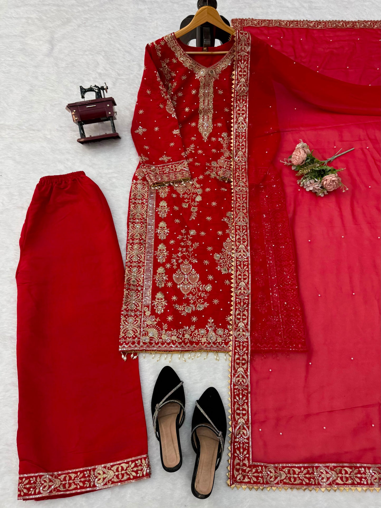 Step into effortless charm with our exclusive 3-piece set – crafted for comfort, stitched with grace.