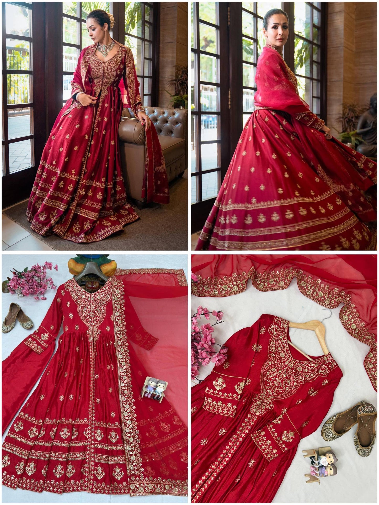 ENHANCE THE BEAUTY OF YOUR WARDROBE WITH THIS NEWLY LAUNCHED DESIGNER ANARKALI GOWN WITH ELEGANT DUPATTA