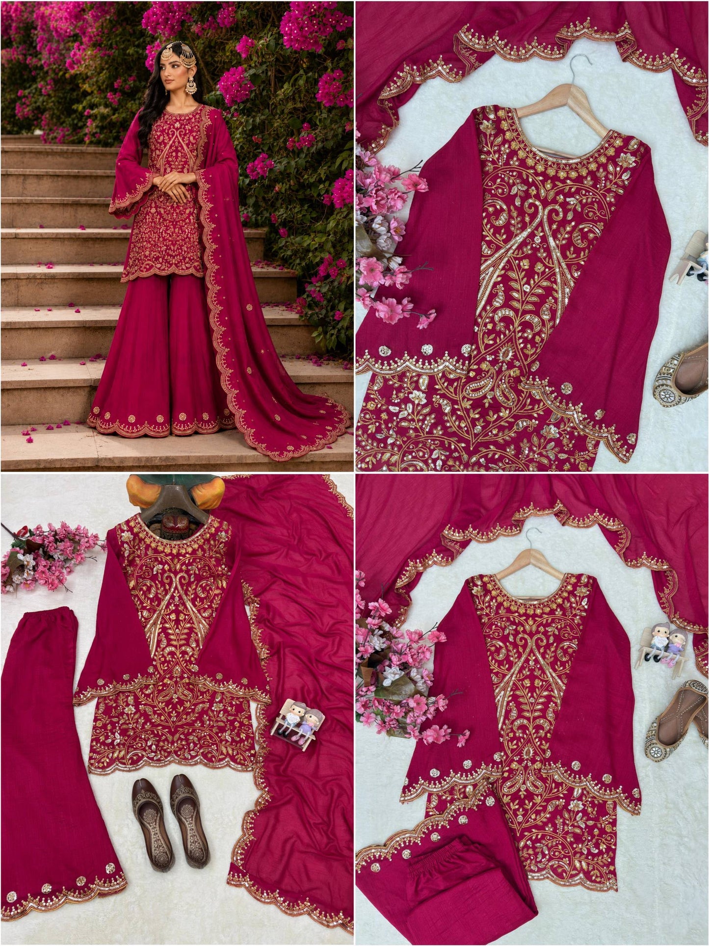 ENHANCE THE BEAUTY OF YOUR WARDROBE WITH THIS NEWLY LAUNCHED KURTI & PLAZZO SET