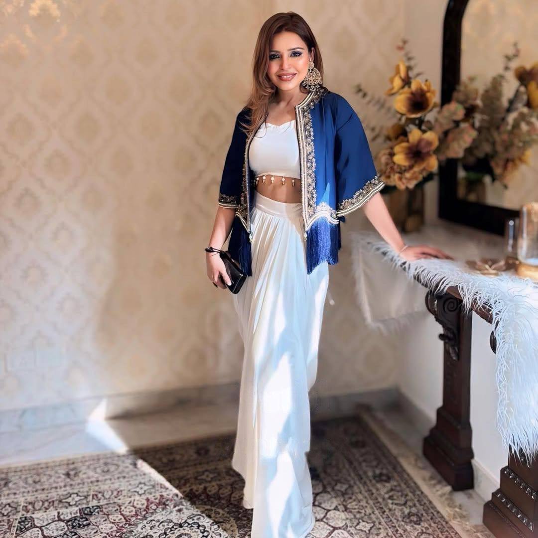 THREE PIECE WESTERN READY TO WEAR DRAPED DHOTI WITH KOTI