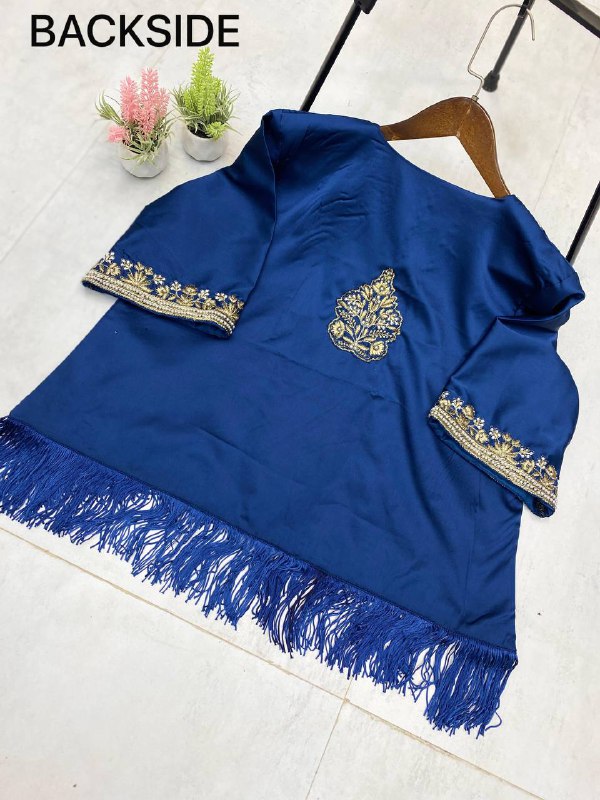 THREE PIECE WESTERN READY TO WEAR DRAPED DHOTI WITH KOTI