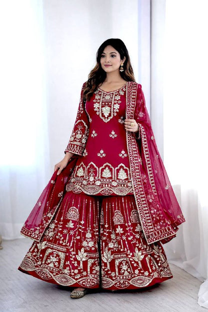 Bollywood    Gwon&Pent&dupatta* Reddy To Wear Look Design