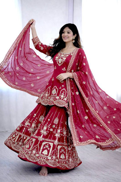 Bollywood    Gwon&Pent&dupatta* Reddy To Wear Look Design