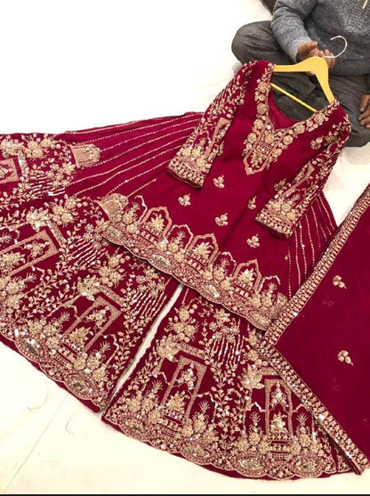 Bollywood    Gwon&Pent&dupatta* Reddy To Wear Look Design