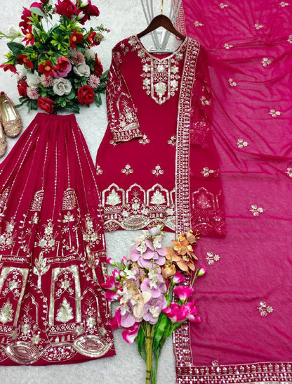 Bollywood    Gwon&Pent&dupatta* Reddy To Wear Look Design