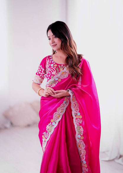 Premium Jimmy Cho With Heavy Embroidery Threads 🧵 Codding & Sequins Work