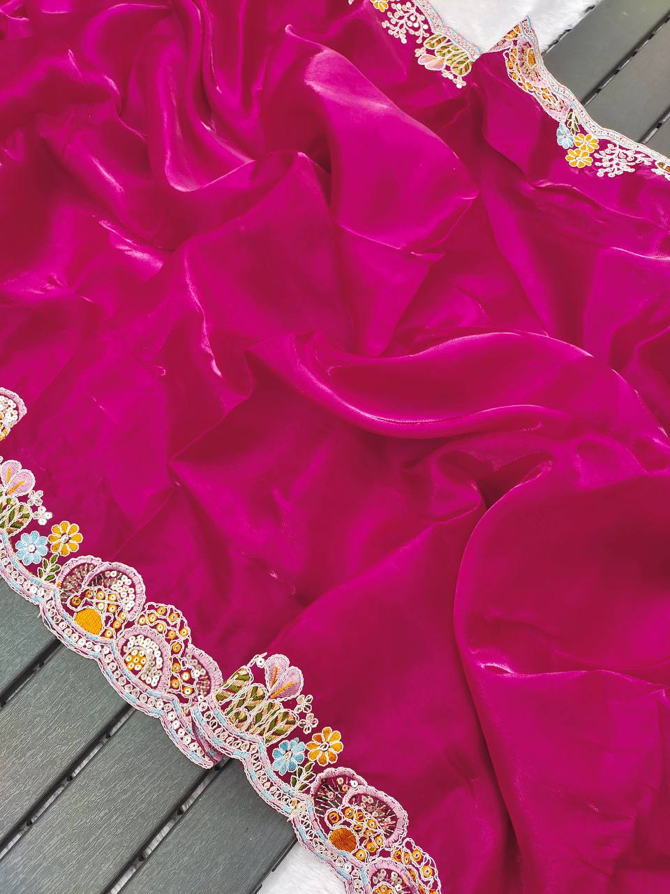 Premium Jimmy Cho With Heavy Embroidery Threads 🧵 Codding & Sequins Work