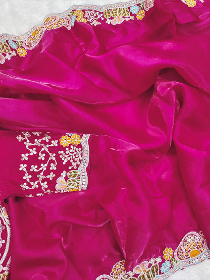 Premium Jimmy Cho With Heavy Embroidery Threads 🧵 Codding & Sequins Work