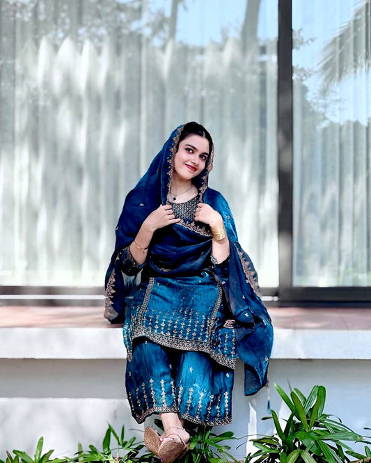 ENHANCE THE BEAUTY OF YOUR WARDROBE WITH THIS NEWLY LAUNCHED KURTI-PLAZZO SET