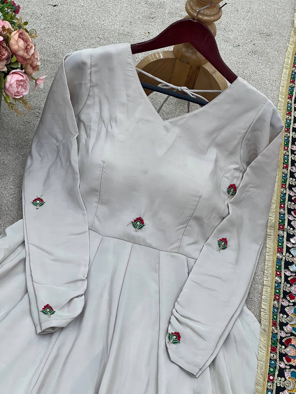 Trending Designer Gown with Heavy sequence embroidery Dupatta