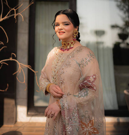 EXCLUSIVE DESIGNER HEAVY CHINON WITH SEQUANCE EMBROIDERY WORK SUIT WITH FULL FLAIR SEQUENCE EMBROIDERED LAHENGA