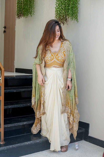 THREE PIECE WESTERN OUTFIT FOR DESIGNER LOOK