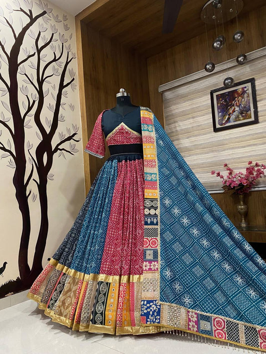 navrati NEW DESIGNER PRINTED LAHENGA CHOLI