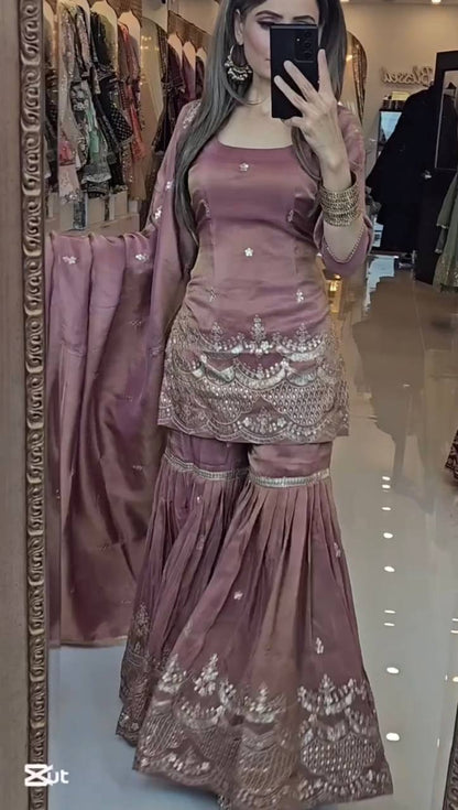 Party Top Sharara & Dupatta Set