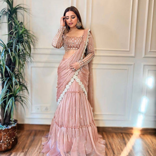 Reday to wear Lehengha  saree single availability wholesale