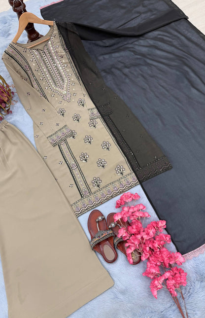 PREMIUM DESIGNER READYMADE TOP PLAZZO & DUPATTA COLLECTIONS