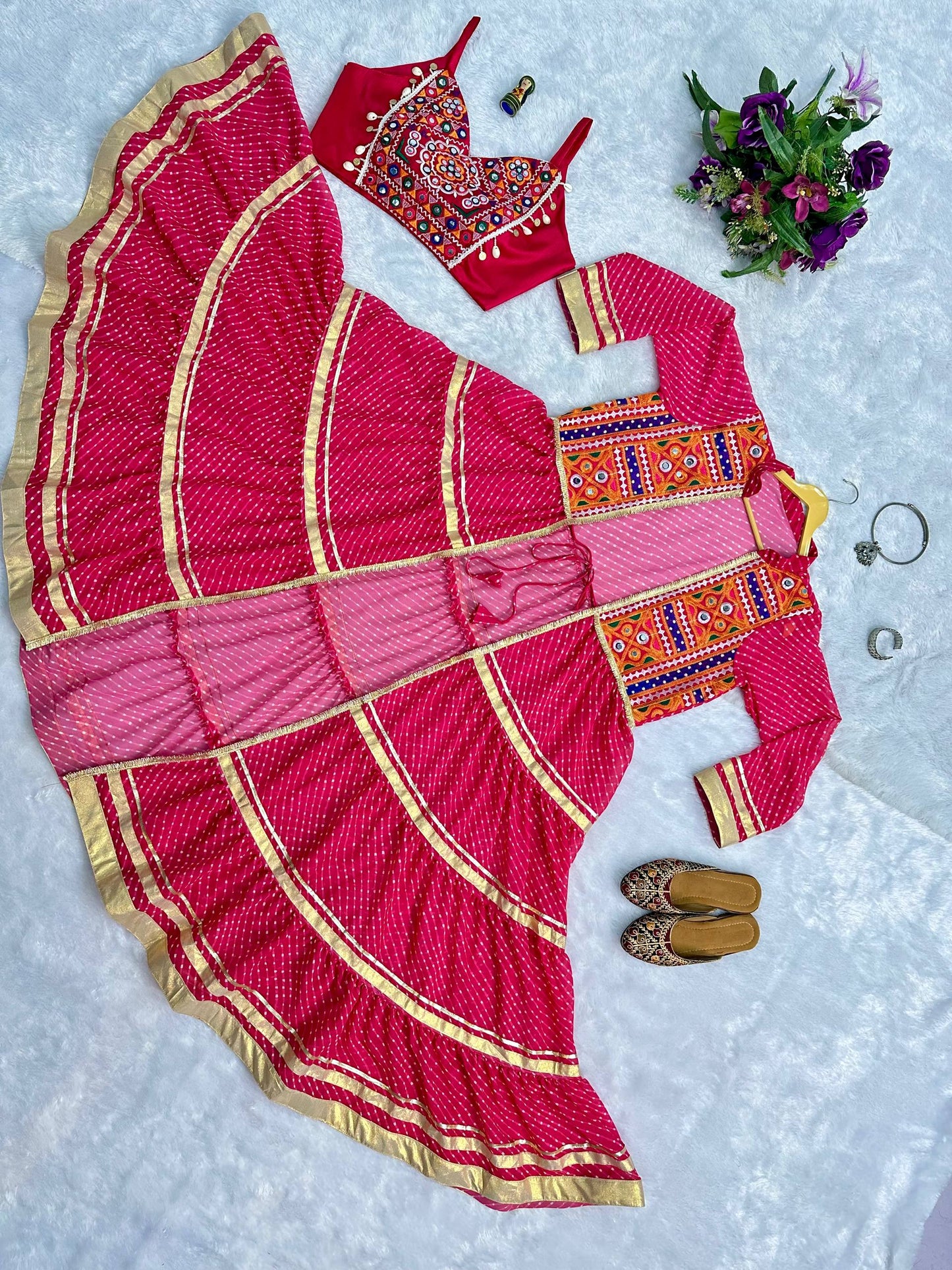 NAVRATRI SPECIAL SHRUG AND BLOUSE