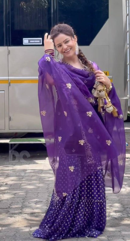 Viscous Velvet With *Heavy Embroidery Multi Needle Sequence Work single available wholesale