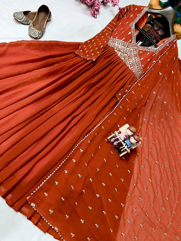 ENHANCE THE BEAUTY OF YOUR WARDROBE WITH THIS NEWLY LAUNCHED DESIGNER GOWN WITH ELEGANT DUPATTA
