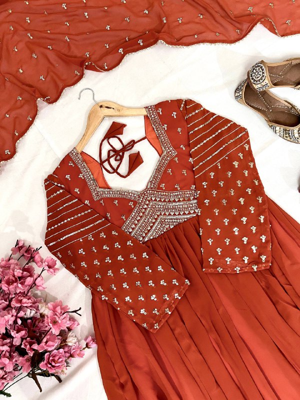 ENHANCE THE BEAUTY OF YOUR WARDROBE WITH THIS NEWLY LAUNCHED DESIGNER GOWN WITH ELEGANT DUPATTA