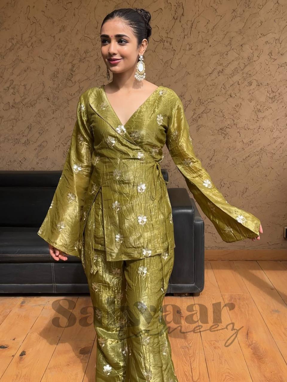 Designer Top Plazzo With Dupatta Set