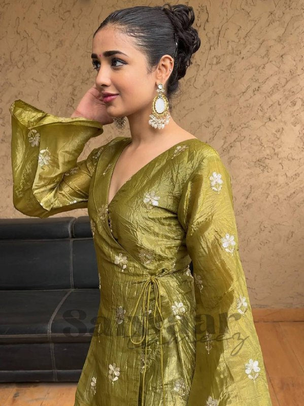 Designer Top Plazzo With Dupatta Set