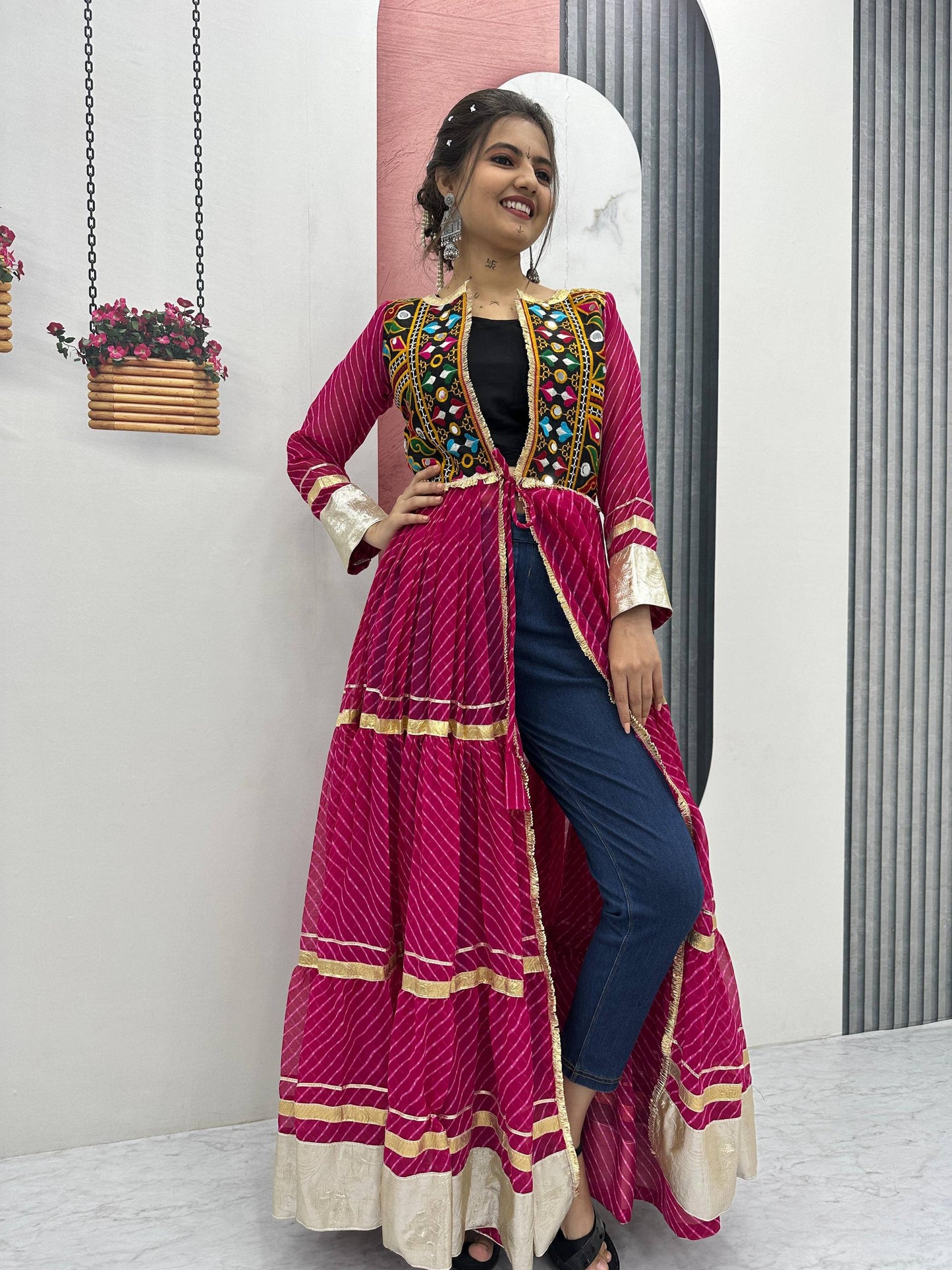 Navratri Special Shrug and Blouse single available wholesale