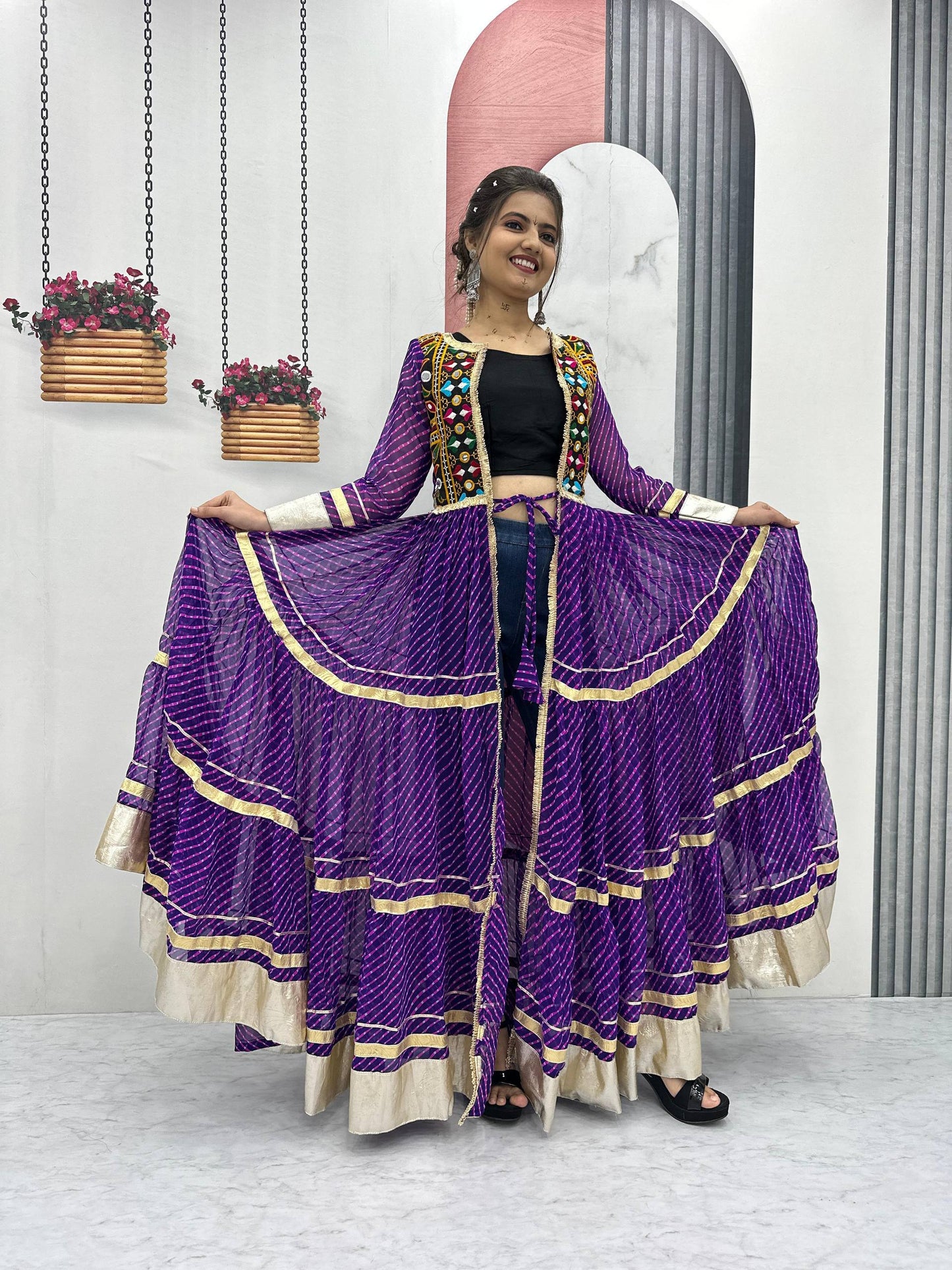 Navratri Special Shrug and Blouse single available wholesale