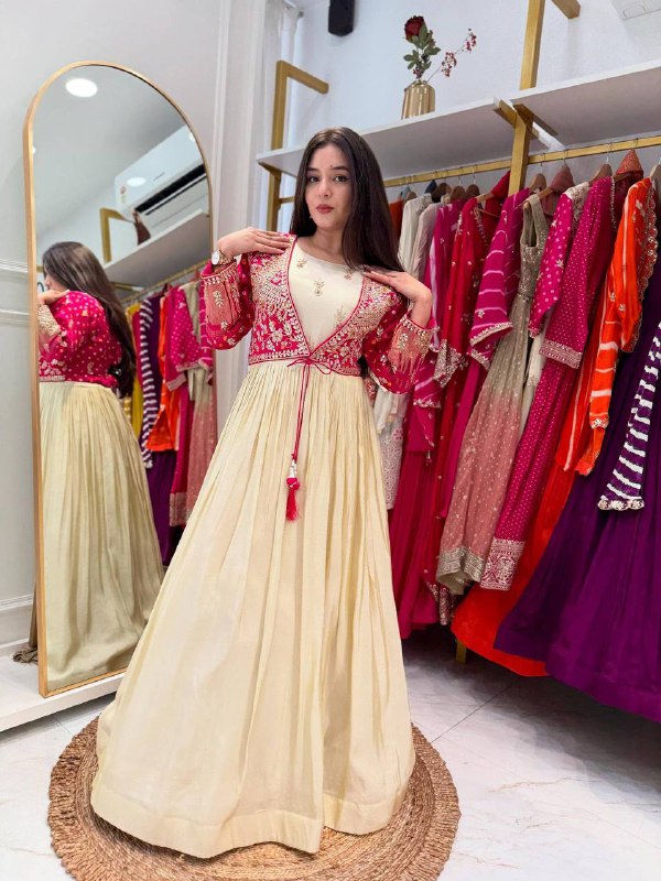 Designer Party Wear Look Collection Heavy Mono Silk      *Work*     : Embroidery Sequins & Codding Work With Bandhni Prints single available wholesale