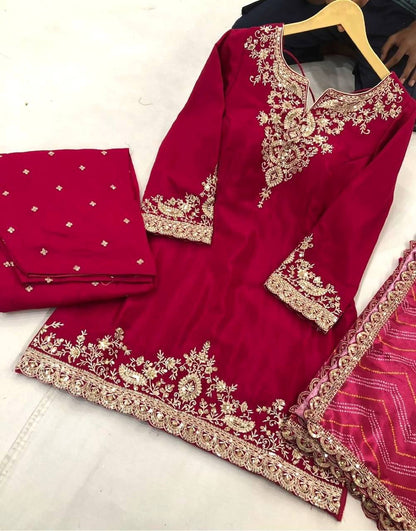 PRESERNTING NEW READY TO WEAR COLLECTION WITH EMBROIDERY SEQUENSE WORK CHINON  TOP-PLAZZO WITH DUPATTA single available wholesale