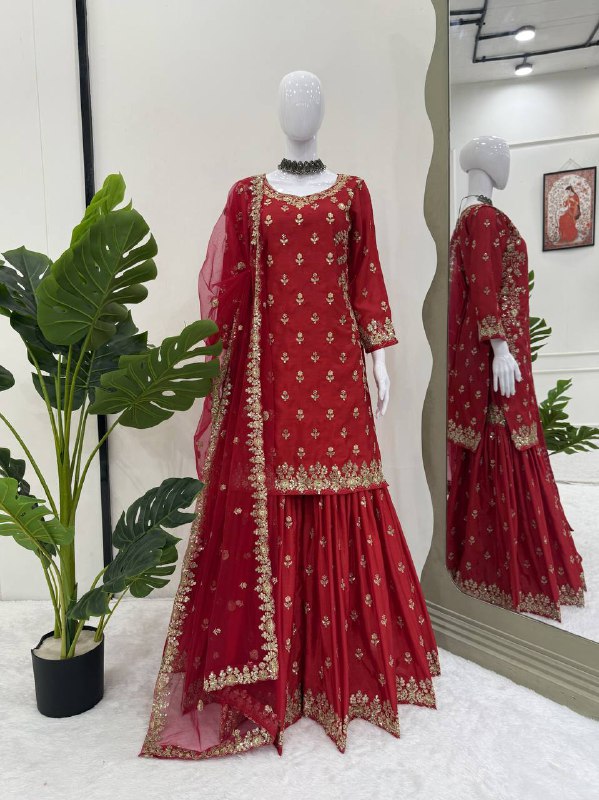 top shahara Step into effortless charm with our exclusive 3-piece set – crafted for comfort, stitched with grace.single available wholesale