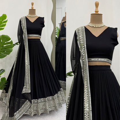 Hevay Boutiq Collection Lehengha details Foux Gorgette