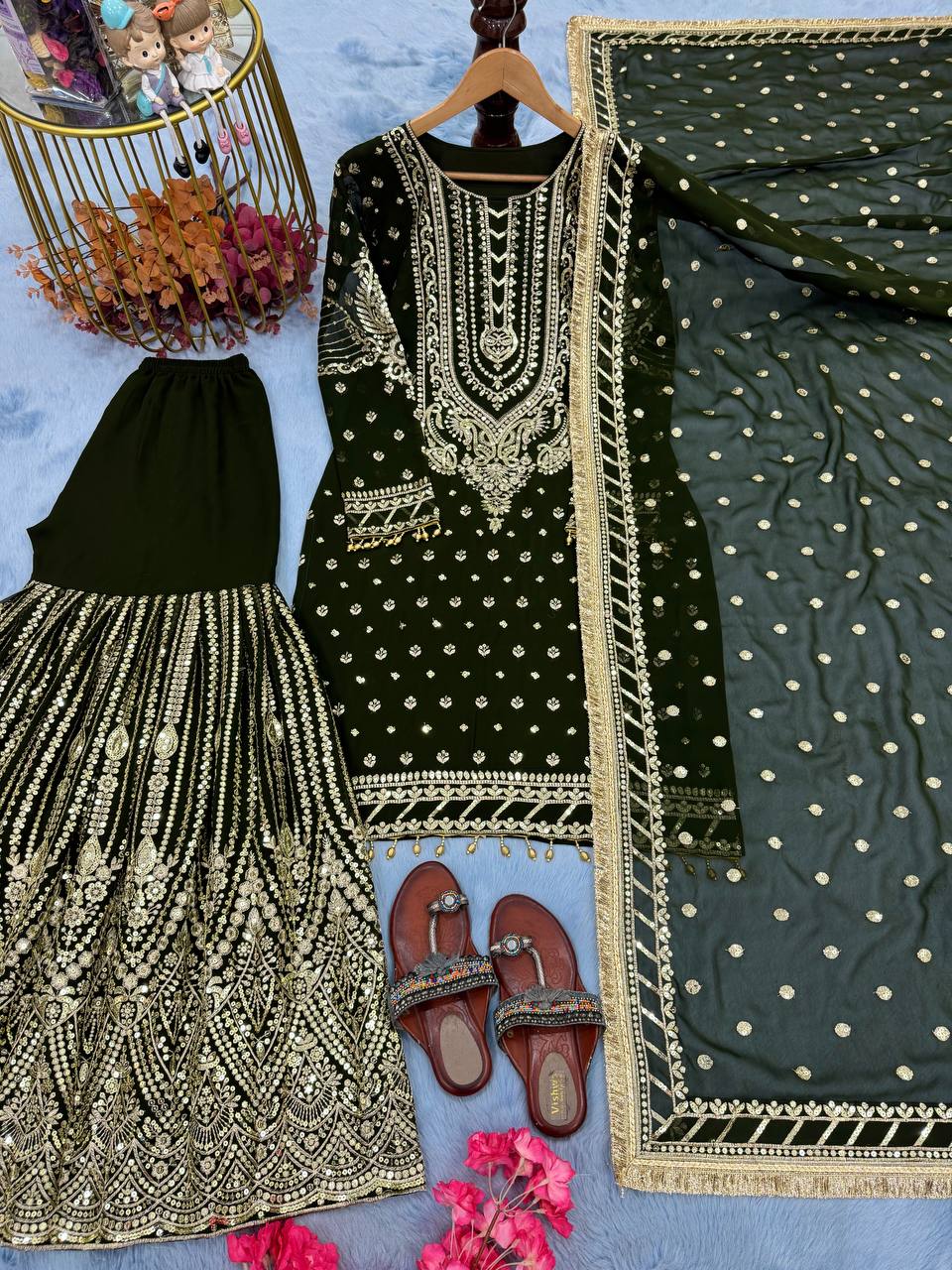 DESIGNER READYMADE TOP PLAZZO & DUPATTA COLLECTIONS