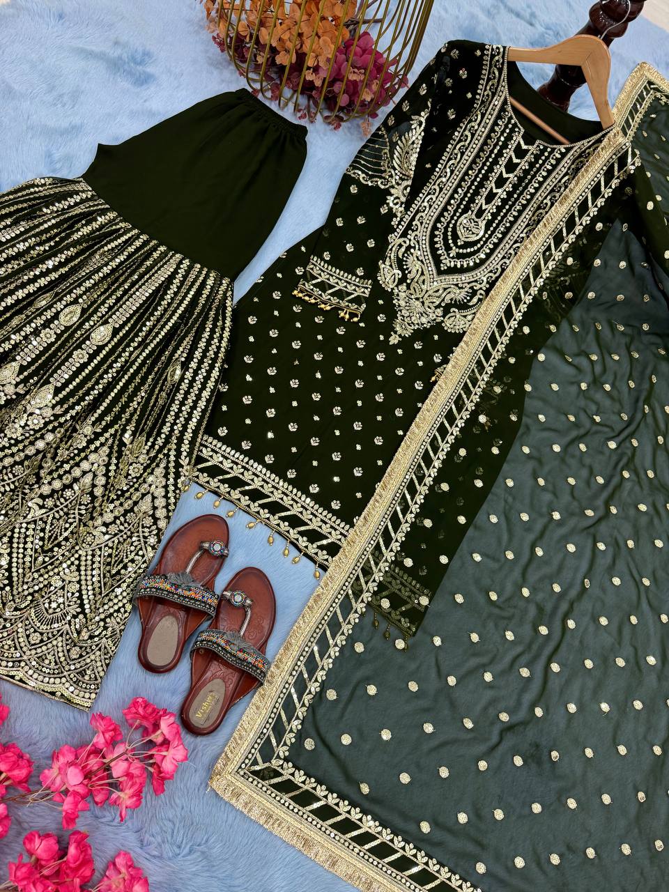 DESIGNER READYMADE TOP PLAZZO & DUPATTA COLLECTIONS