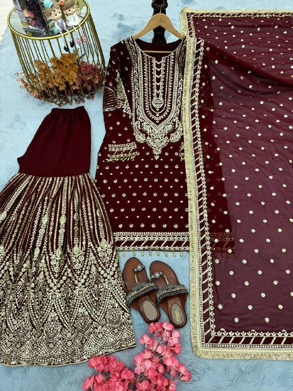 DESIGNER READYMADE TOP PLAZZO & DUPATTA COLLECTIONS