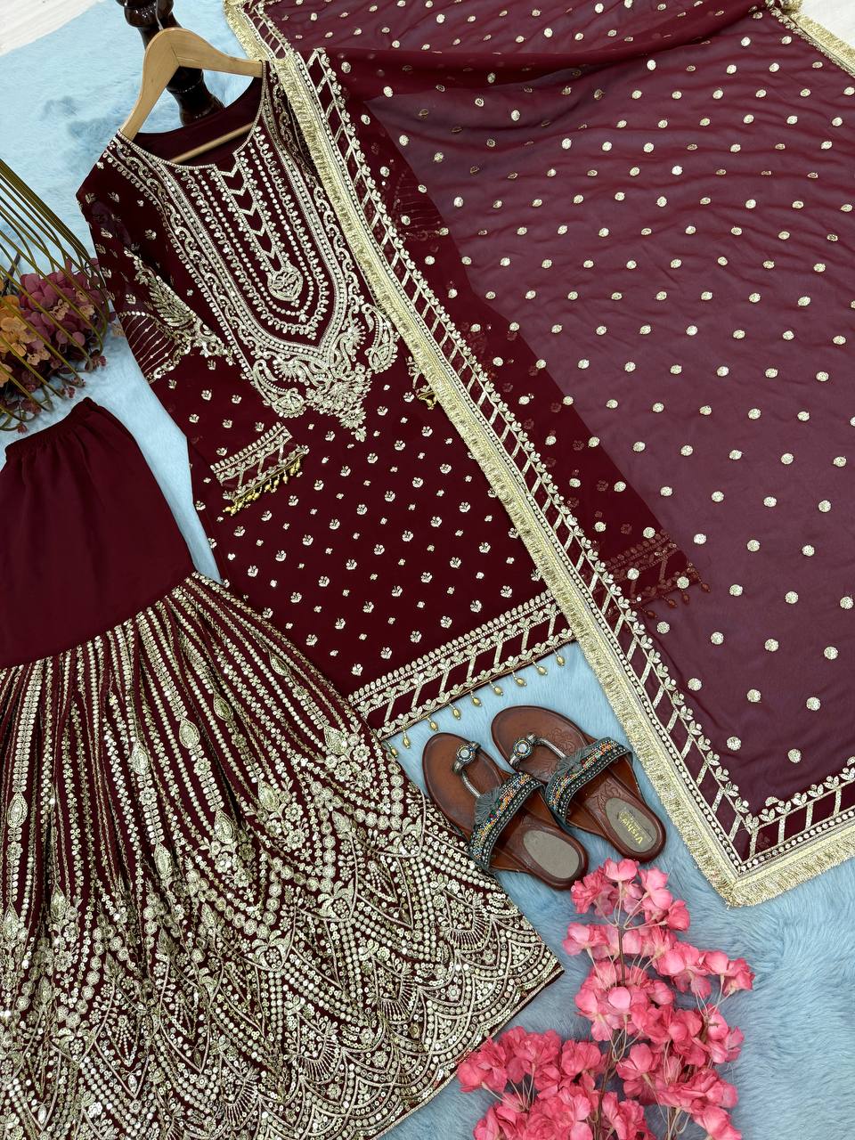DESIGNER READYMADE TOP PLAZZO & DUPATTA COLLECTIONS