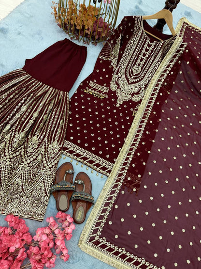 DESIGNER READYMADE TOP PLAZZO & DUPATTA COLLECTIONS