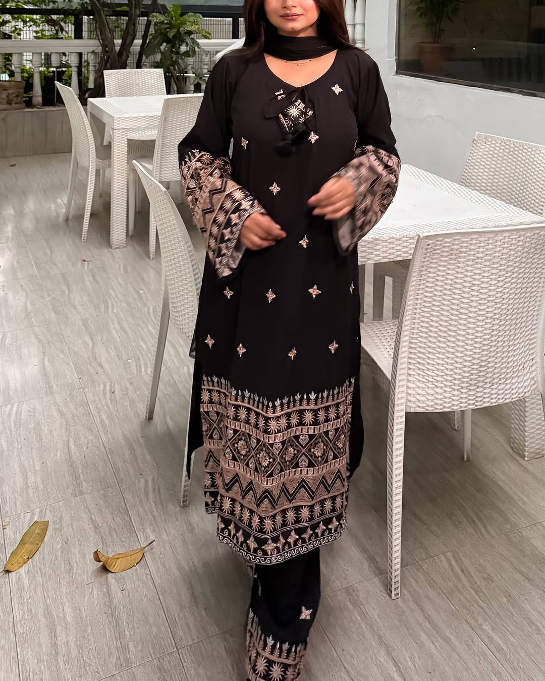 ENHANCE THE BEAUTY OF YOUR WARDROBE WITH THIS NEWLY LAUNCHED KURTI-PLAZZO SET single available wholesale