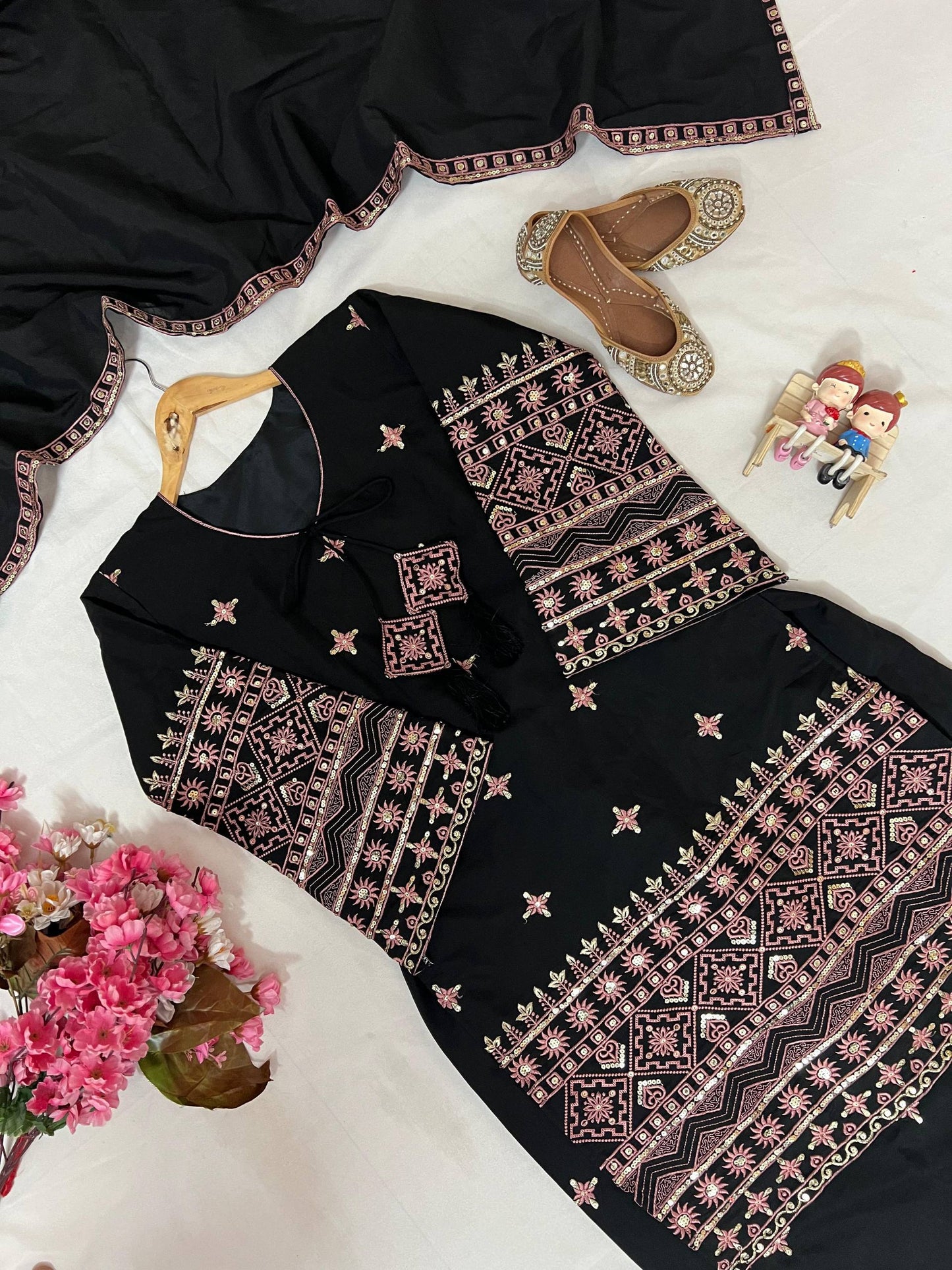 ENHANCE THE BEAUTY OF YOUR WARDROBE WITH THIS NEWLY LAUNCHED KURTI-PLAZZO SET single available wholesale