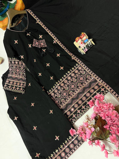 ENHANCE THE BEAUTY OF YOUR WARDROBE WITH THIS NEWLY LAUNCHED KURTI-PLAZZO SET single available wholesale