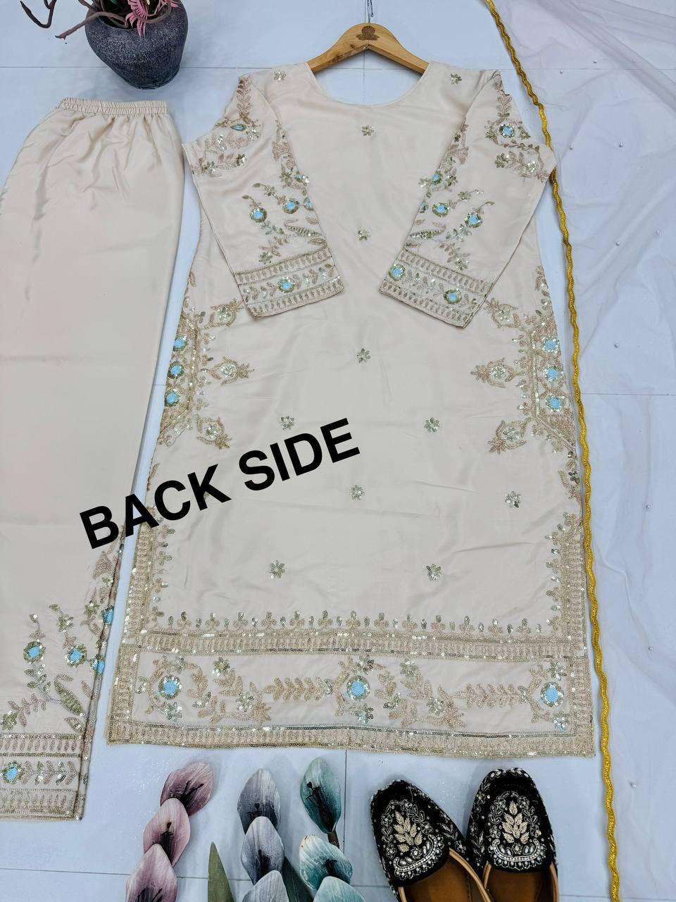 *PARTY WEAR DESIGNER 3 PIS SUIT COLLECTION* single available wholesale