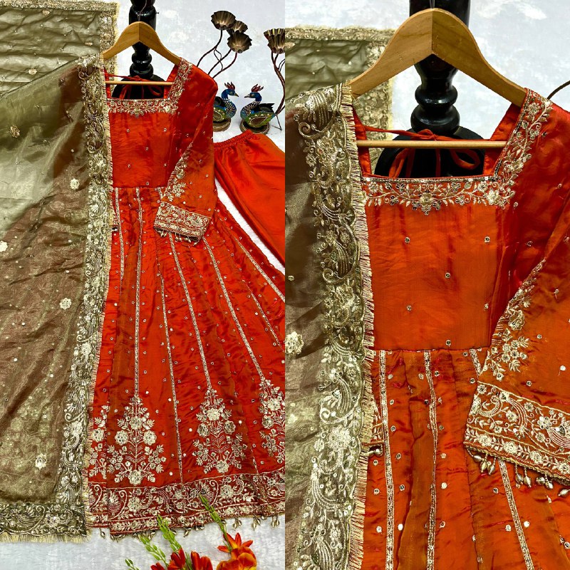NEW ĐĚSIGNER PARTY WEAR LOOK  GOWN WITH EMBROIDERY  WORK