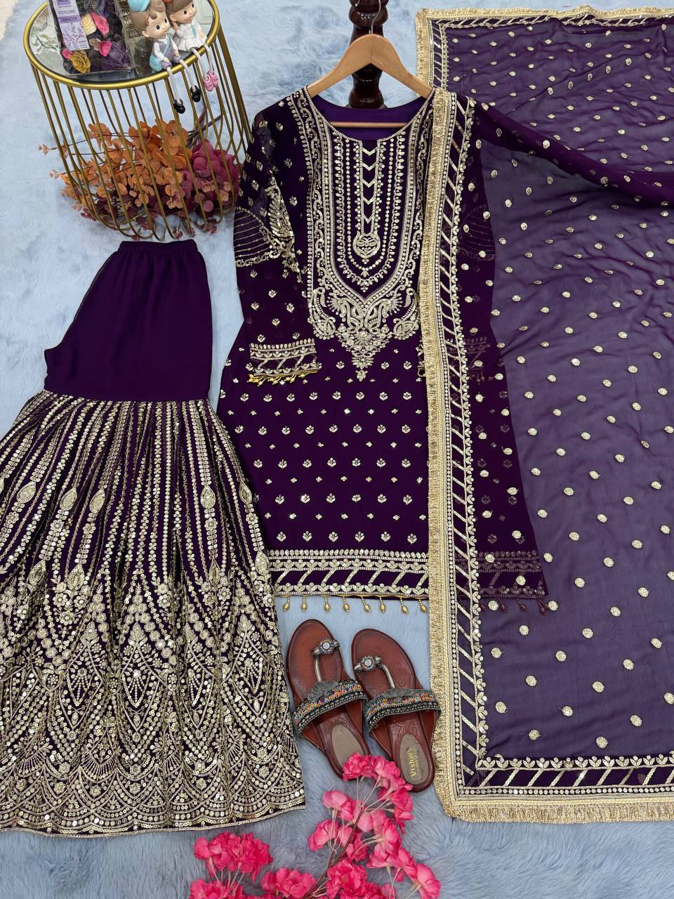 DESIGNER READYMADE TOP PLAZZO & DUPATTA COLLECTIONS