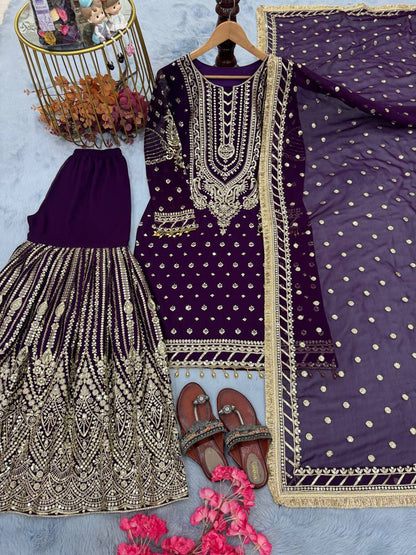 DESIGNER READYMADE TOP PLAZZO & DUPATTA COLLECTIONS