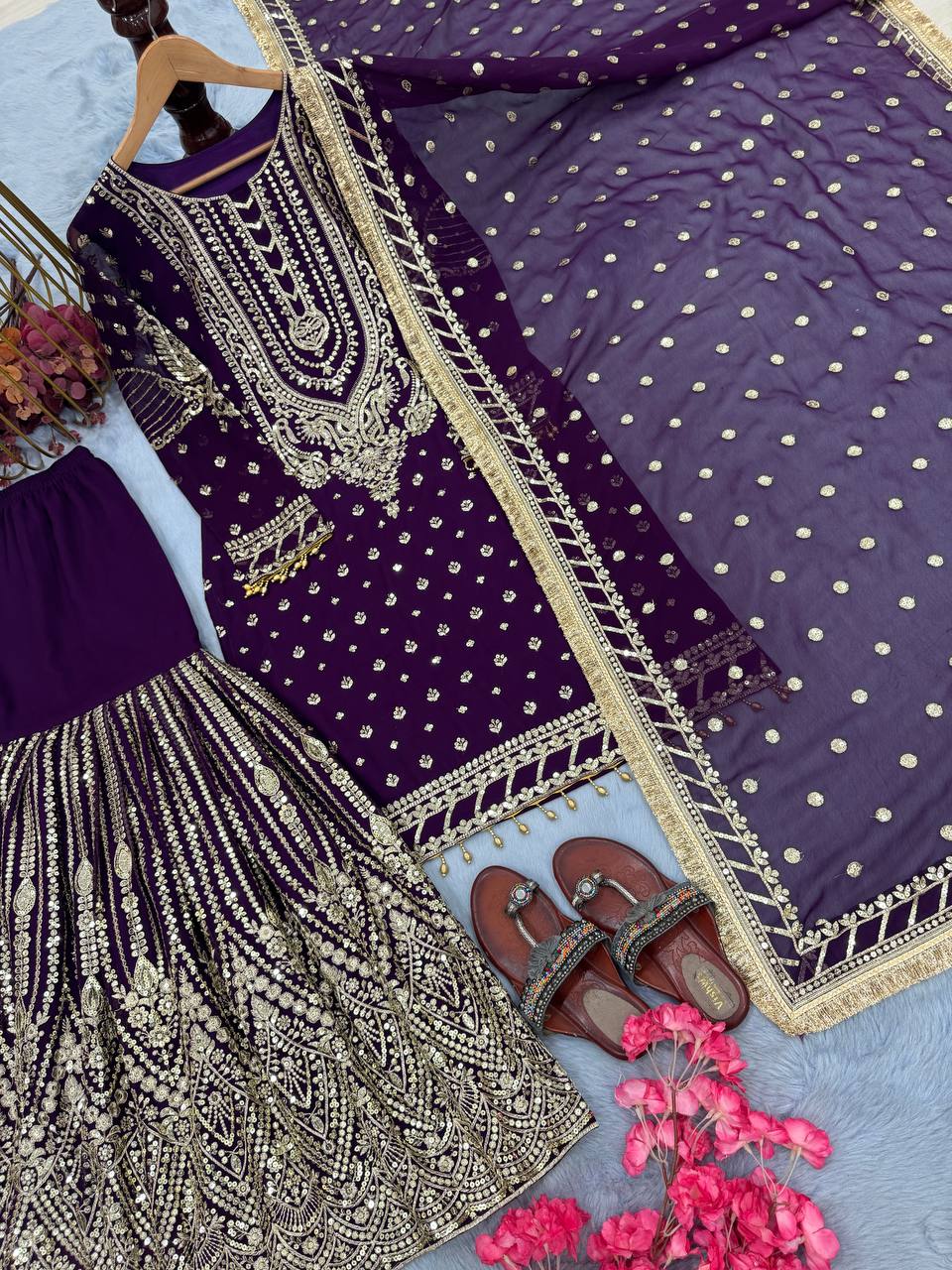 DESIGNER READYMADE TOP PLAZZO & DUPATTA COLLECTIONS