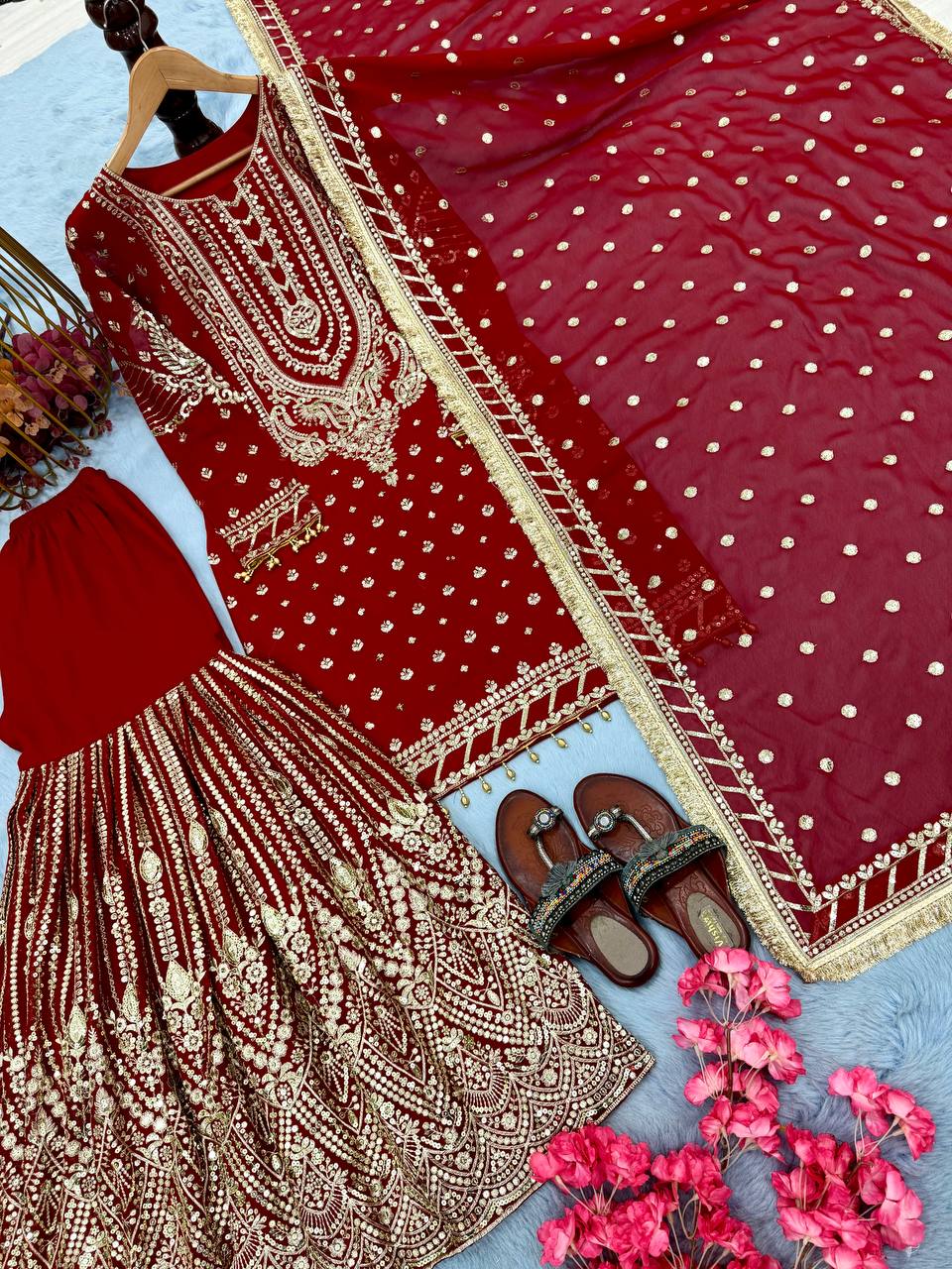 DESIGNER READYMADE TOP PLAZZO & DUPATTA COLLECTIONS