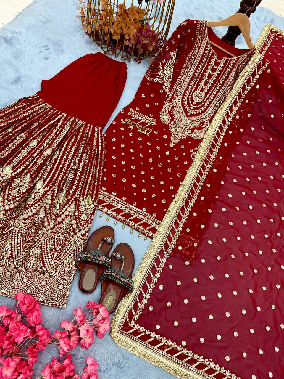 DESIGNER READYMADE TOP PLAZZO & DUPATTA COLLECTIONS