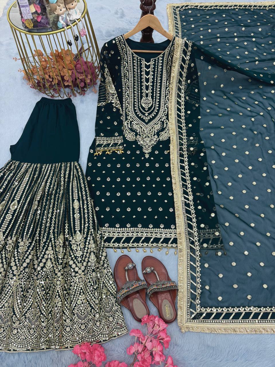 DESIGNER READYMADE TOP PLAZZO & DUPATTA COLLECTIONS