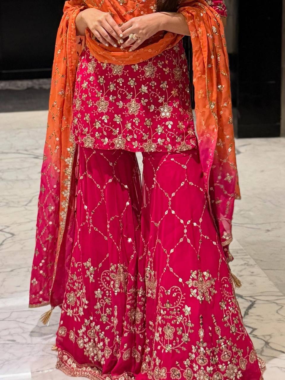 Heavy Georgette With Full Heavy Embroidery Sequence Work single available wholesale
