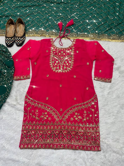 Designer Party Wear Look Top ,Dhoti Salwar and Dupatta single available wholesale